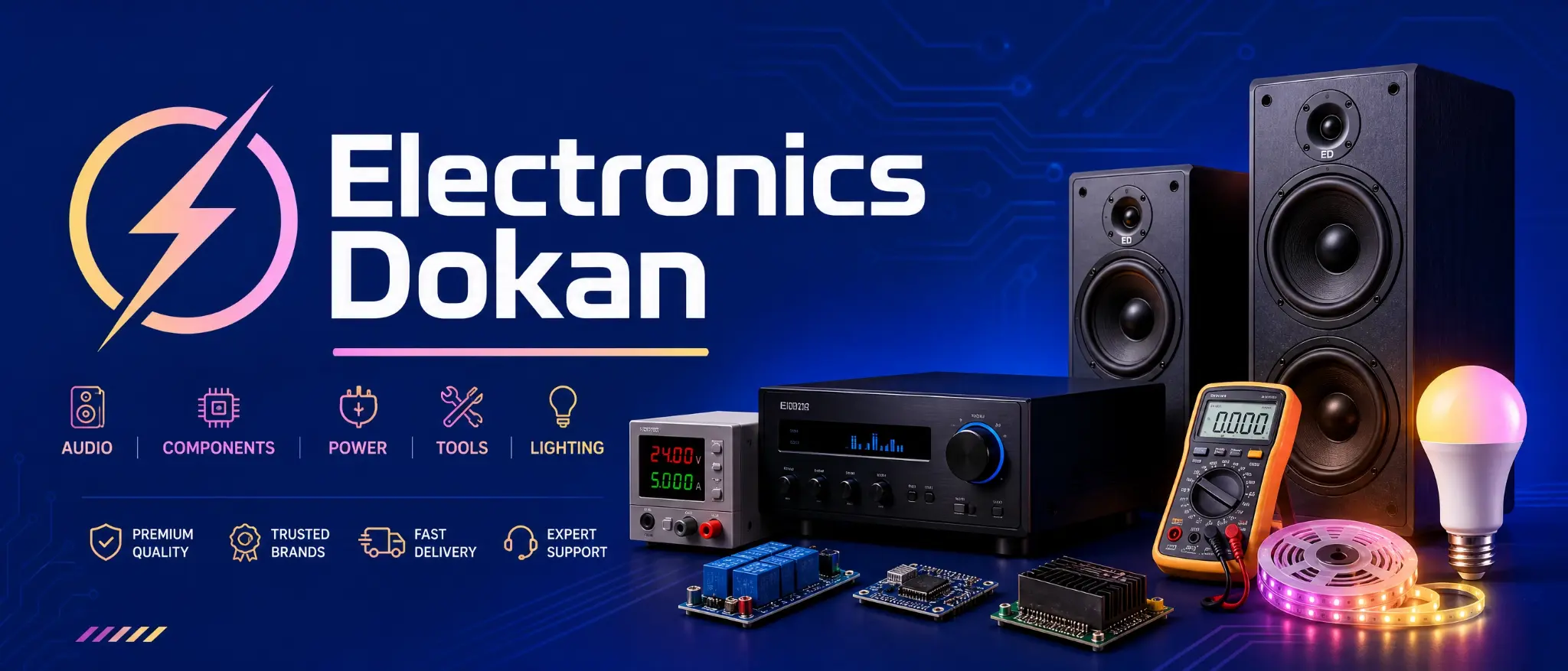 Electronics Dokan - Audio, Components, Power, Tools, Lighting